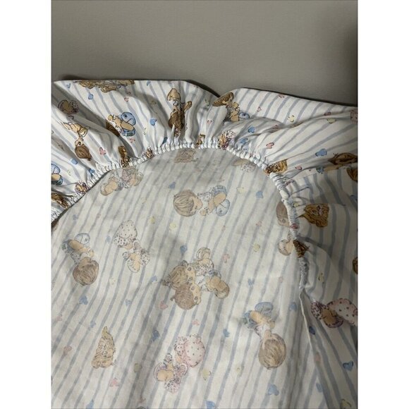Precious Moments Fitted Crib Bedding Sheet Nursery Decor Vintage - Picture 7 of 8